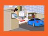 Controle veicular RFID, nenhum contato físico, automático e prático